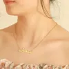 Hangerkettingen Lemegeton Gepersonaliseerde Arabische naamketting voor vrouwen Aangepaste roestvrijstalen Arabische hangers Sieraden Aangepaste kettingen Cadeau 231121