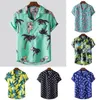 Men's Casual Shirts Fashion Mens Hawaiian Summer Shirt Printed Short Sleeve Big Us Size Hawaii Flower Beach Floral Patterns For Male 230421