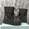 New Luxury Designer Womens Short boots Winter Fashion Flat Bottom Waterproof Down Boots Flat Bottom Snow shoes 35-41 With box