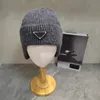 P Series Winter P Skull Hats Triangle Letter Unisex Luxury Outdoor Leisure Wool