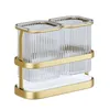 Kitchen Storage Eatable Non-perforated Chopsticks Case Iron Art Spoon Chopstick Holder Light Luxury