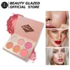 Blush Beauty Glazed Face Blush Palette Light Luxury Blush Palette Matte Blush Powder Bright Shimmer Contour Highlight Blush Palette 231120