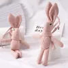 Plush Dolls Rabbit Animal Stuffed Dress Key chain TOY Kids Party Bouquet 230421