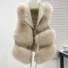 Fourrure pour femmes Fausse Fourrure Automne Faux Cuir Fourrure Manteaux et Vestes Femmes De Haute Qualité Élégante Veste Moelleuse Gilet Boucle Manteau Court Vêtements D'extérieur De Luxe 231120