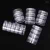 Jewelry Pouches Multilayer Storage Box Makeup Rack Bracelet Earring Round Plastic Organizer Boxes Holder Display With Cover