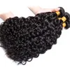 Hair Bulks Water Wave Bundles 12A Brazilian Human Weave 134PCS Deep Kinky Curly 100gpc s Natural 230420