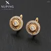 Hoop Earrings Xuping Jewelry Trendy Arrival Copper Alloy Stone With Gold Color Earring For Women Jewellery Gift X000032852