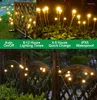 Outdoor LED Solar Firefly Lights Winding Waterproof IPX6 Lawn Landscape Choink Decor Decor Night Lighting 6LED