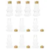 Vases 10 Pcs Christmas Bottle Portable Water Containers Plastic Bottles Seal Decorative Beverage Party Juice The Pet Sealing Milk Tea