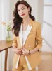 Kvinnors tvåbitar byxor Autumn Winter Women Business Suits Formal Ol Styles Pantsuits Ladies Office Professional Blazer Set Women Outfits