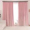 Curtain Nordic Light Luxury Small Beauty French Princess Wind Floating Window Cloth Gauze One Curtains For Living Dining Room Bedroom