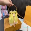 Shoulder Crossbody Bags Handbags Designer Mini Bucket Bag Women Purse Wallet Drawstring Embossing patent leather Backpack