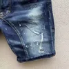 DSQ PHANTOM TURTLE Jeans Herren Jean Herren Luxus Designer Skinny Ripped Cool Guy Causal Hole Denim Fashion Brand Fit Jeans Man Washed Pants 20410