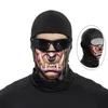 Radfahren Caps Masken Outdoor Schädel Halloween Sonnencreme Eis Seide Kopfbedeckung Orang-Utan Mund Lokomotive Reitmaske Bandana 231120