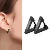 Ohrstecker 1/6 Paar Edelstahl Set Unisex Schwarz Piercing Ohrring Für Frauen Männer Hip Hop Runde Punk Gothic Schmuck