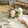 Fleurs décoratives fleur artificielle 30 CM chrysanthème Rose maison fête de mariage décoration mariée bouquet bricolage mur soie faux