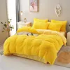 Bedding sets 3 Piece Deluxe Winter Thickened Plush Duvet Cover and Pillowcase Dormitory Bedding for Single and Double Beds 231120