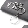 Öppnar Metal Beer Bottle Opener med nyckelring Söt cykelcykelnyckelringar för älskare Biker Creative Gift Cycling Drop Delivery Home DHFBZ