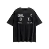 Homens camisetas algodão Gallary-shirt Galleryes-depts Designer verão Gallary preto manga curta alfabeto impresso em torno do pescoço manga curta t-shirt homens mulheres preto tee