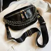 Heuptassen PU Crossbody Sling Bag Leren borsttas Zacht Grote capaciteit Lady Street Trend Riemtas Vegan Bum