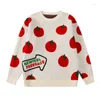 Damestruien Dames Cartoon Gedrukt Kawaii Herfst Winter Mode O-hals Truien met lange mouwen Tops Losse casual gebreide trui Y2K