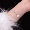 Bracciale di design di lusso van clover moda nuovo quadrifoglio nero conchiglia piena di diamanti braccialetto micro-set squisito regalo di San Valentino da donna di fascia alta