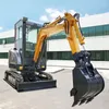 Mini Backhoe Tractor Agricultural Loader Multifunctional Small Excavator Towable Digger