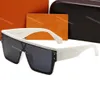 Mens Sun Glasses مصمم نظارات شمسية Lunette Sunglass Luis Vuit مستطيلة بدون إطار.