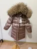 Para baixo casaco crianças menina menino inverno pele real engrossado jaquetas 90 para baixo longo casaco jaqueta casaco 1-12y bebê crianças roupas -30 outwear 231120