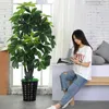 Decorative Flowers 140/150cm Artificial Money Tree Bonsai Home Office Garden Yard Green Large Plant Floor Potted Faux Fortunate Decor