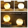 Tischlampen Kreativer Planet Schlafzimmer minimalistisch Nachtlicht Geschenk warm dimmbar Nordic Glas B dekorative Tischlampe AA230421