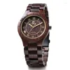 Wristwatches Men Wooden Quartz Luminous Hands Relogio Masculino Bracelet Bangle Watch Wood Personality Orologio Uomo