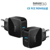 IB370 QC 3.0 US EU AU Plug Travel Power Adapter Universal Flash Charging USB Wall Charger för smart telefon