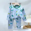 Pajamas Autumn Childrens Cartoon Cartoon Cotton Cotton Winter Lounge Boys and Girls Leisure Warm 231121