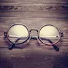 Güneş Gözlüğü Çerçeveleri Vintage Yuvarlak 48mm Gözlükler Metal Tam Jant Gözlükleri Retro Erkekler Kadın Gözlük Gözlükleri Unisex Rx Mümkün