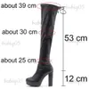 Bottes SARAIRIS talons hauts sur le genou bottes extensibles pour femmes chaussures femme fête Sexy plate-forme confortable marche longue botte T231121