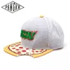 Ball Caps Pangkb marka pizza kapağı çizgi film animasyonu gri snapback şapka şapka hip hop şapkası gündelik özel toptan güneş beyzbol spor kapağı j230421