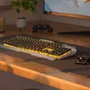 Klavyeler Kablolu Klavye ve Fare Seti Esports Oyun Office Metal Panel 104 Anahtar Klavye RGB Arka Işık Ergonomik Set Q231121