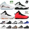 2023 Nieuwe 10 10s Ember Glow Heren Casual Schoenen Vleugels Seattle Orlando Cement OVO Wit Chicago Rook Grijs GS Fusion Rood Westbrook CLASS Off Heren