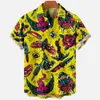 Camicie casual da uomo Devil Horror 3d Stampa Hawaiian Uomo Abbigliamento Allentato Traspirante Estate Maschile Manica corta 230421