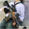 Gun Toys M416 Electric Matic Eva Soft Foam Toy Pistol Blaster Military Shooting Launcher per annunci Bambini Cs Fighting Outdoor Drop Dh1Db
