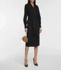 Women's Trench Coats The Dress Is Made Of Pure Cotton And Has A Beautiful Upper Body Effect