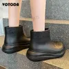 Сапоги Four Seasons Rain Boots Женские водонепроницаемые ботинки без шнуровки на платформе Модные однотонные ботильоны Нескользящие легкие ботинки Mujer T231121