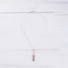 Pendant Necklaces Candy Color Resin Wood Splicing Geometry Strip Link Chain For Women Trendy Minimalist Vacation Party Jewelry