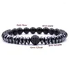 Strand 2023 Trendy Stone Beaded Bracelet Pave CZ Balls Braccialetti con ciondoli per donna Uomo Gioielli Pulseira Hombres