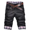 Men s Shorts Men Casual Summer Plaid Patchwork Pockets Buttons Fifth Pants Loose Beach Mens 230421