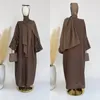 Vêtements ethniques Moon Broderie Open Abaya pour femmes Cardigan en lin mince Islamique Turquie Robe longue musulmane Ramadan Eid Outfit Kaftan