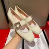 Designerskie kobiety francuskie skórzane kraking norcestone Mary Jane Square pojedynczy okrągły palce płytki płaski balet wysokiej jakości zamszowe buty w stylu college'u