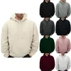 Herenhoodies Heren Trui met lange mouwen Tops Hoodie Sweatshirt Loose Fit Fashion Casual capuchon met zak