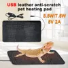 Электрическое одеяло USB-грелка для домашних животных Террариум Тепловой коврик для рептилий 3-ступенчатое электрическое одеяло-нагреватель Регулируемый регулятор температуры Коврик-инкубатор 231120